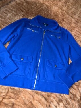 Chaps Royal Blue Zip-Up Jacket